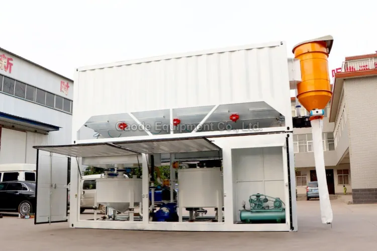 Gaodetec GMA20 Container Type Automatic Grout Mixing Plant with HCS17B Cement Silo
